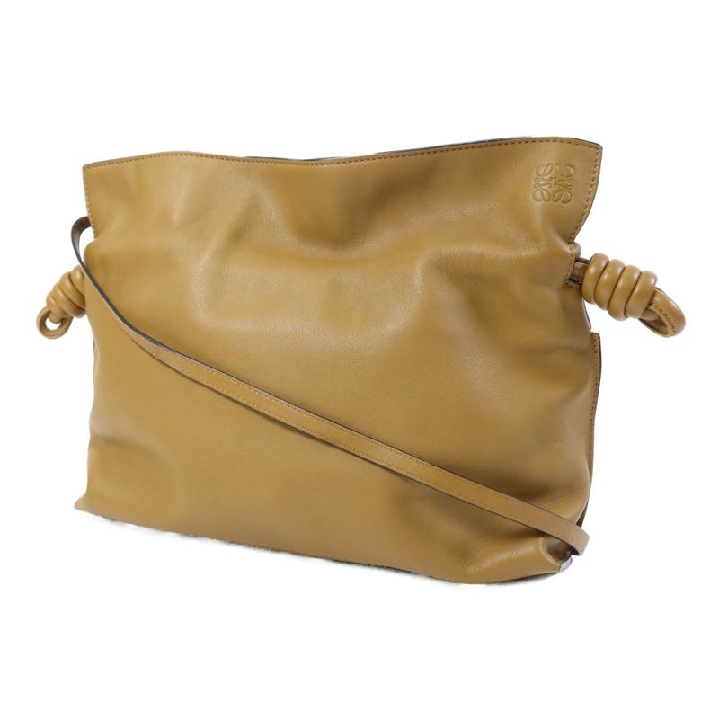 LOEWE 牛皮皮革Flamenco Clutch金扣肩背袋-2