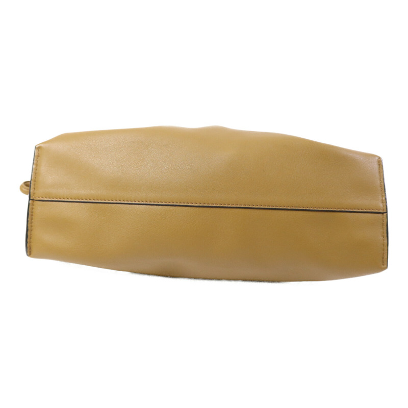 LOEWE 牛皮皮革Flamenco Clutch金扣肩背袋-3