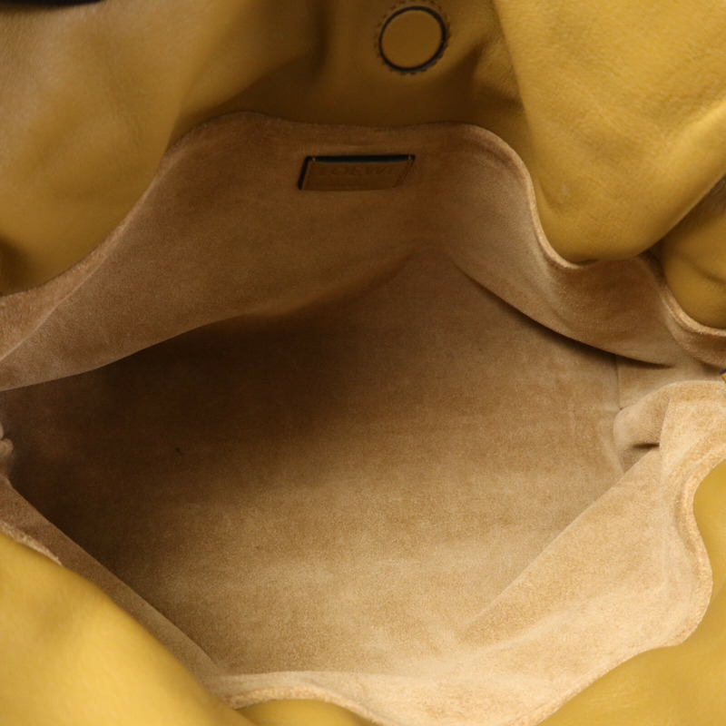 LOEWE 牛皮皮革Flamenco Clutch金扣肩背袋-4