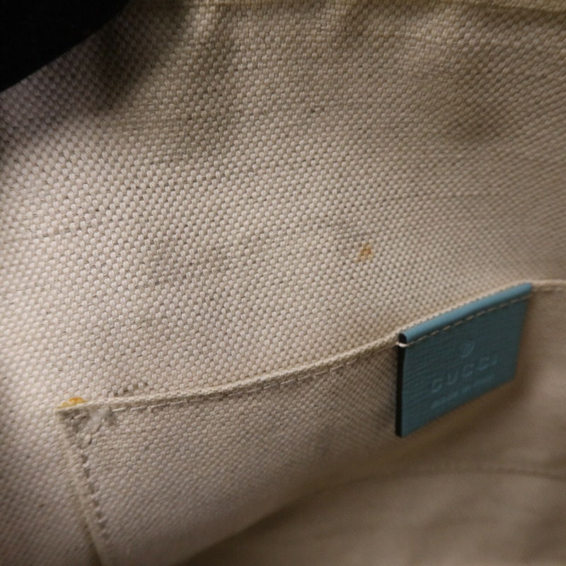 GUCCI 藤料/牛皮皮革 Horsebit 1955金扣手挽肩背兩用袋-16