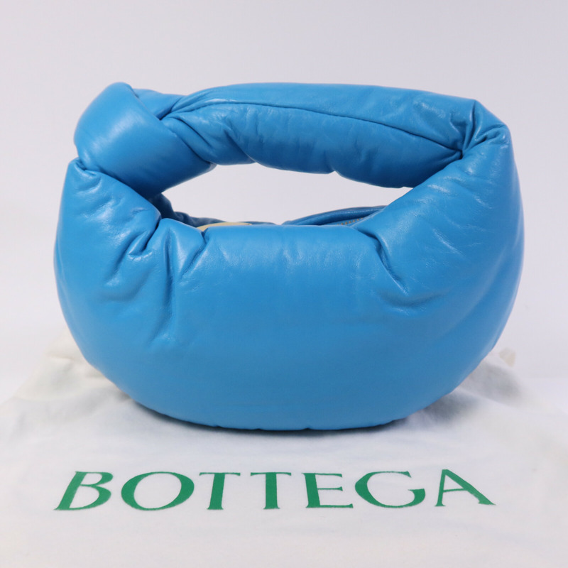 BOTTEGA VENETA 羊皮皮革Mini Jodie金扣手挽袋-9