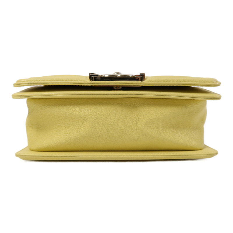 CHANEL 牛皮皮革Boy 20金扣鏈帶肩背袋-3