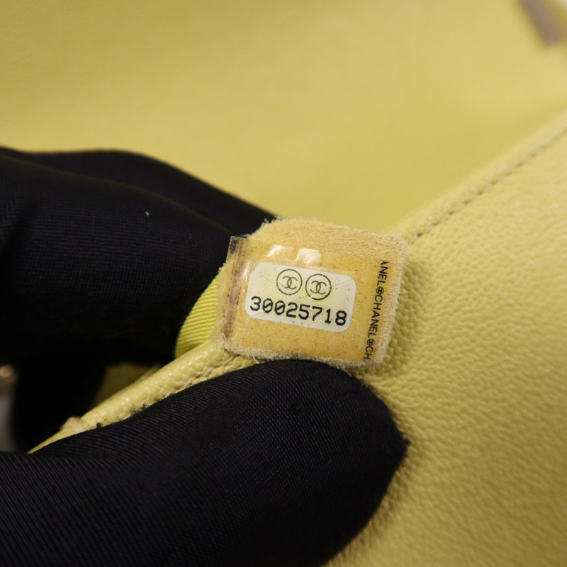 CHANEL 牛皮皮革Boy 20金扣鏈帶肩背袋-7