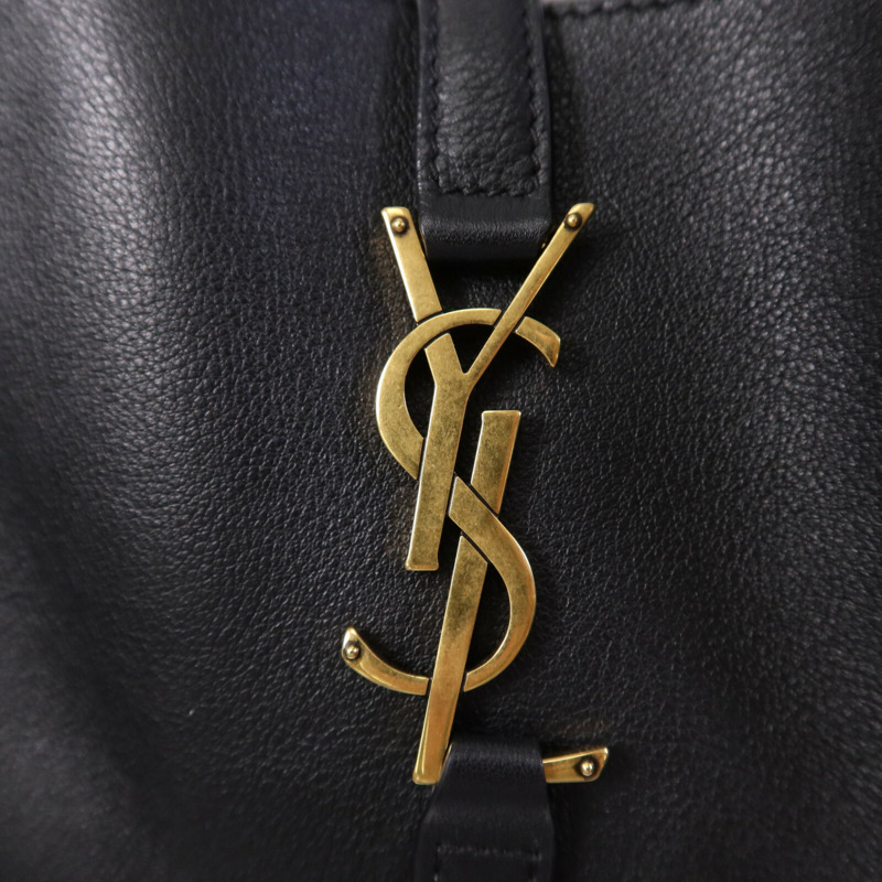 YVES SAINT LAURENT 牛皮皮革YSL LE5 Shoulder Bag金扣肩背袋-6
