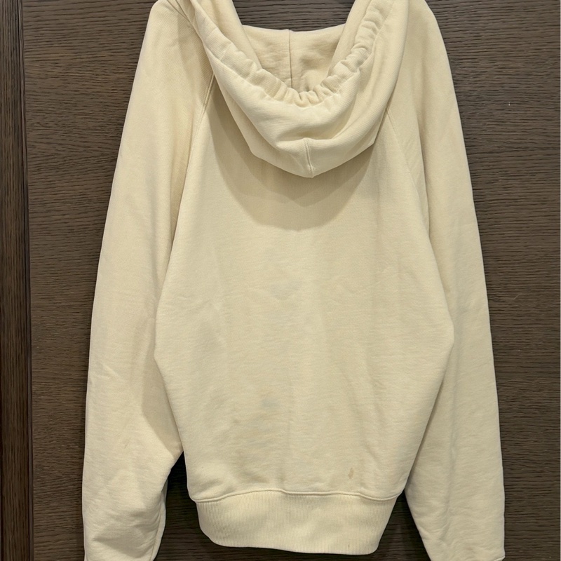 AMI米色刺繡連帽外套-1