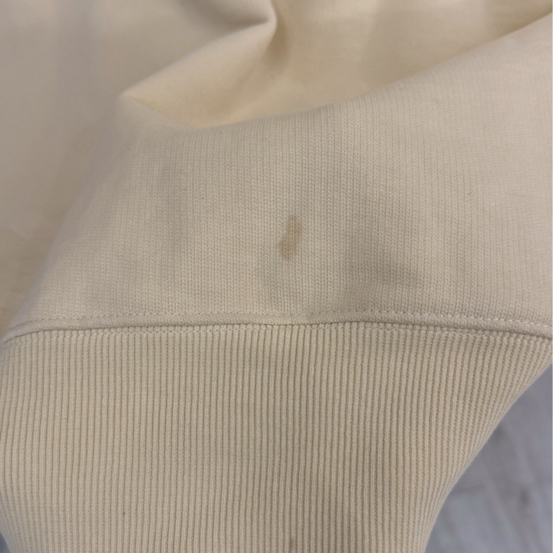 AMI米色刺繡連帽外套-4