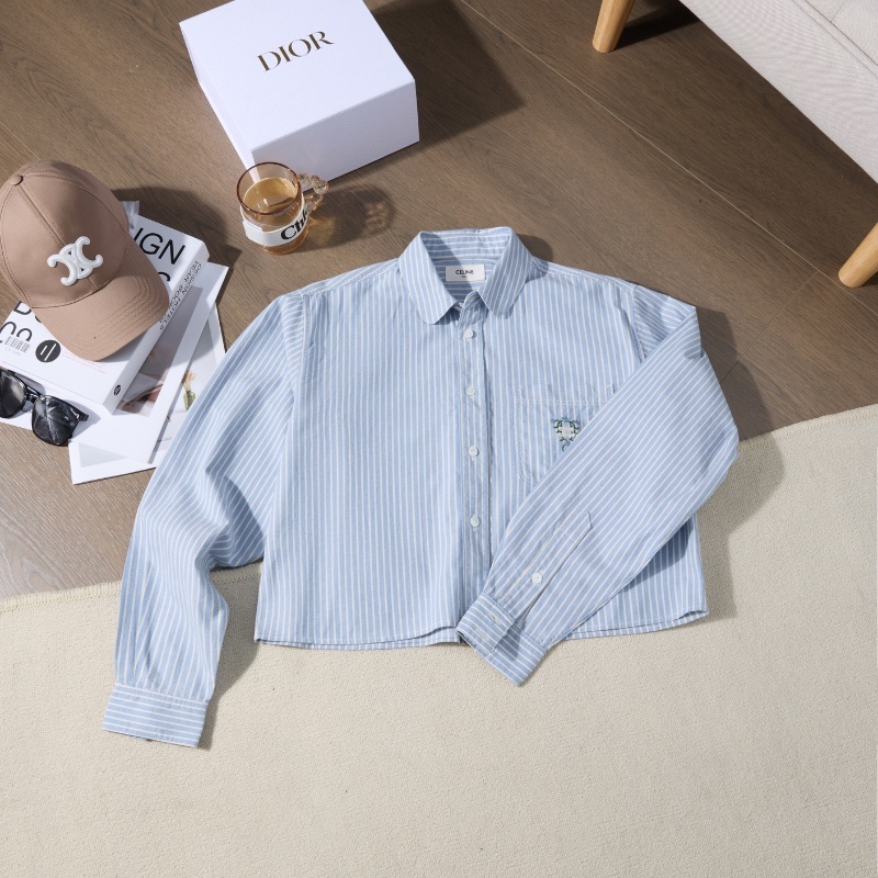 ❤️CELINE 25年新款 短款襯衫-0