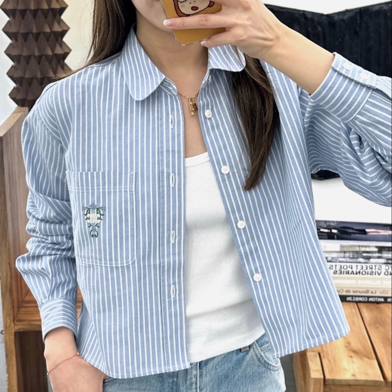 ❤️CELINE 25年新款 短款襯衫-1