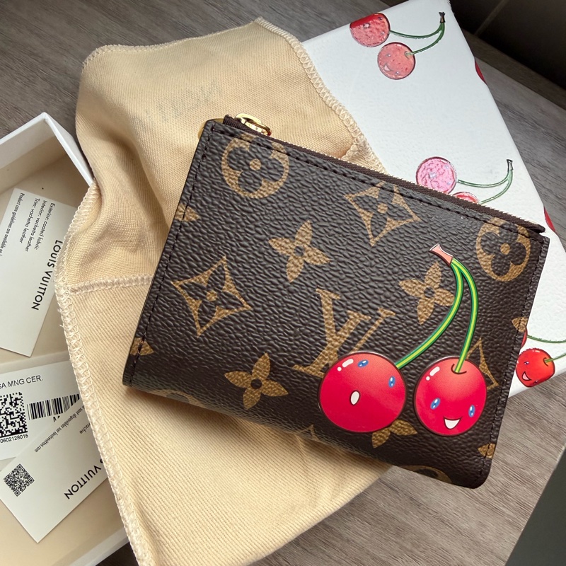 村上隆 Louis Vuitton 櫻桃 短財 短夾 新款-0