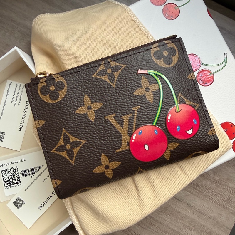 村上隆 Louis Vuitton 櫻桃 短財 短夾 新款-1