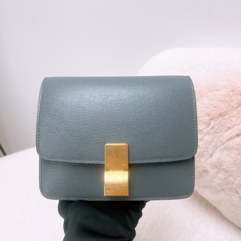 Celine box teen 水波紋 深灰色豆腐包-1