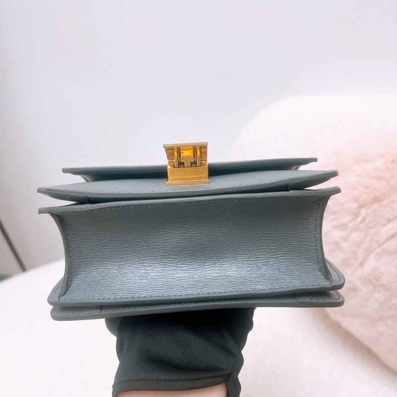 Celine box teen 水波紋 深灰色豆腐包-2