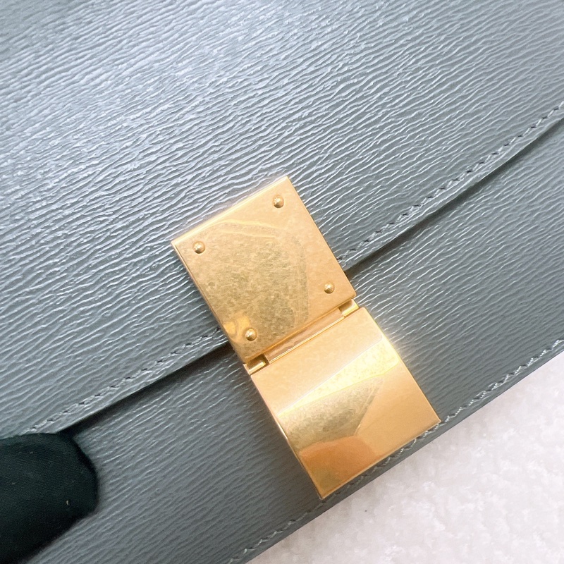 Celine box teen 水波紋 深灰色豆腐包-9