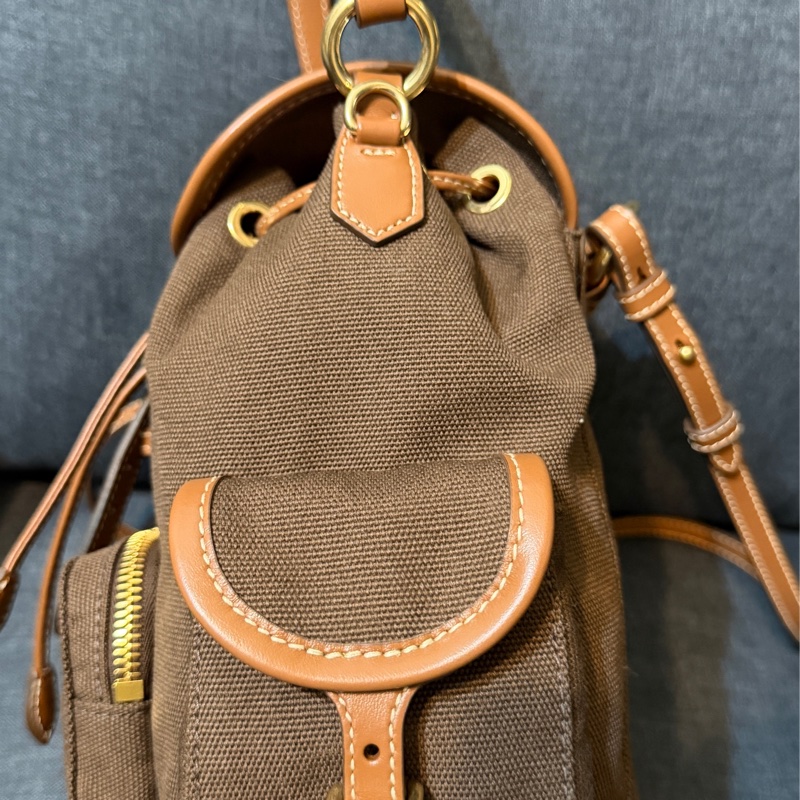 Miu Miu Canvas leather backpack 雙肩背包（小）-13