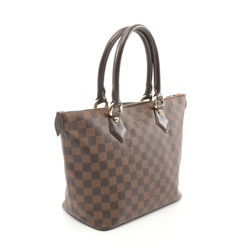 棕色 棋盤格帆布 Saleya PM 手提包【LOUIS VUITTON LV 路易威登】 N51183-1