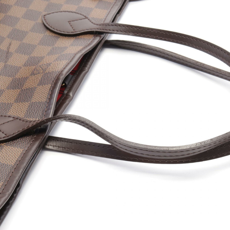 棕色 棋盤格帆布 Neverfull PM 托特包【LOUIS VUITTON LV 路易威登】 N51109-7