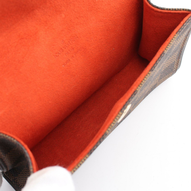 棕色 棋盤格帆布 Pochette Florentine 腰包【LOUIS VUITTON LV 路易威登】 N51856-2