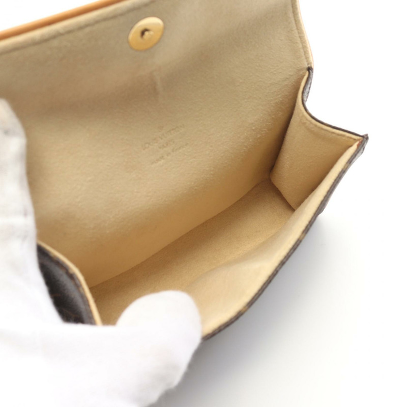 棕色 原花帆布 Pochette Florentine XS 腰包【LOUIS VUITTON LV 路易威登】  M51855-2