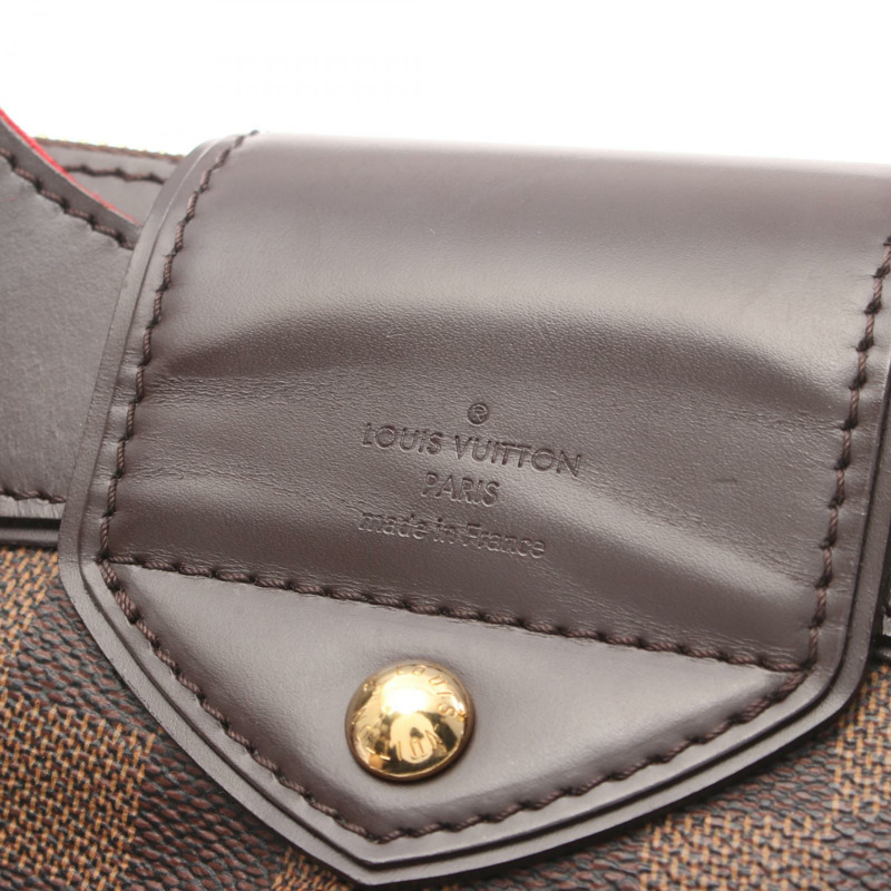 棕色 棋盤格帆布 Sistina PM 肩背包【LOUIS VUITTON LV 路易威登】 N41542-3