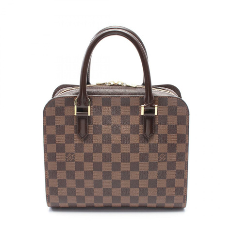 棕色 棋盤格帆布 Triana 手提包【LOUIS VUITTON LV 路易威登】 N51155