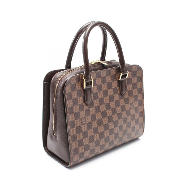 棕色 棋盤格帆布 Triana 手提包【LOUIS VUITTON LV 路易威登】 N51155-1