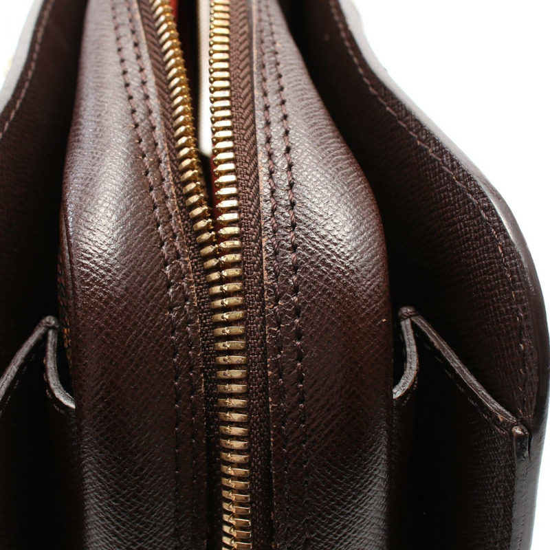 棕色 棋盤格帆布 Triana 手提包【LOUIS VUITTON LV 路易威登】 N51155-5