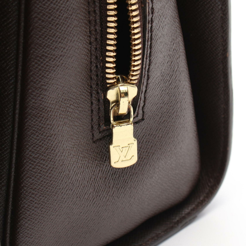 棕色 棋盤格帆布 Triana 手提包【LOUIS VUITTON LV 路易威登】 N51155-6