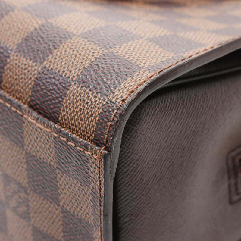 棕色 棋盤格帆布 Triana 手提包【LOUIS VUITTON LV 路易威登】 N51155-8