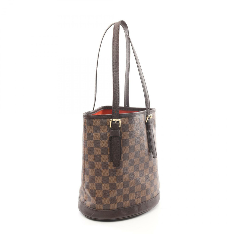 棕色 棋盤格帆布 Marais 肩背包【LOUIS VUITTON LV 路易威登】 N42240-1