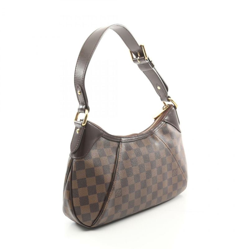 棕色 棋盤格帆布 Thames PM 肩背包【LOUIS VUITTON LV 路易威登】 N48180-1