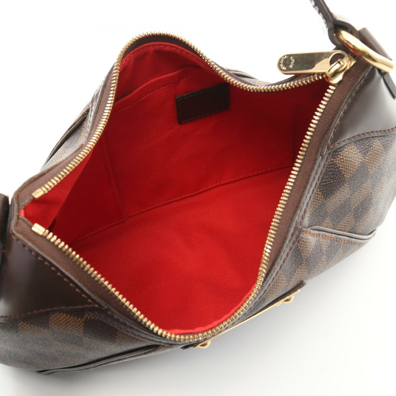 棕色 棋盤格帆布 Thames PM 肩背包【LOUIS VUITTON LV 路易威登】 N48180-2