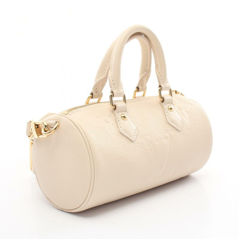 米白色 原花 牛皮 壓紋 Papillon BB 两用包【LOUIS VUITTON LV 路易威登】 M45994-1