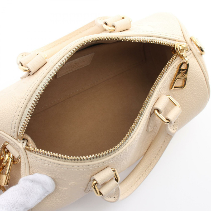 米白色 原花 牛皮 壓紋 Papillon BB 两用包【LOUIS VUITTON LV 路易威登】 M45994-2