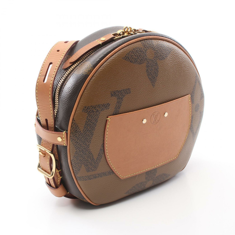 棕色 原花帆布 Boite Chapeau Souple 肩背包【LOUIS VUITTON LV 路易威登】  M44604-1