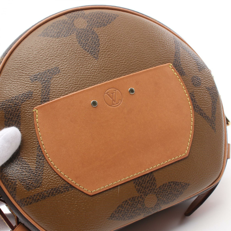 棕色 原花帆布 Boite Chapeau Souple 肩背包【LOUIS VUITTON LV 路易威登】  M44604-11