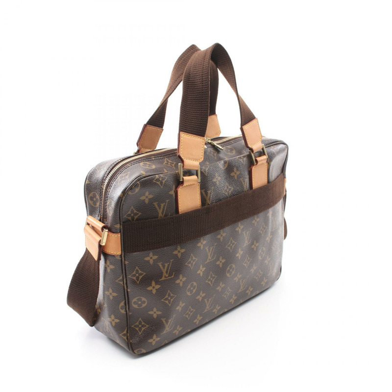 棕色 原花帆布 Sac Bosphore 公事包 肩背包【LOUIS VUITTON LV 路易威登】 M40043-1