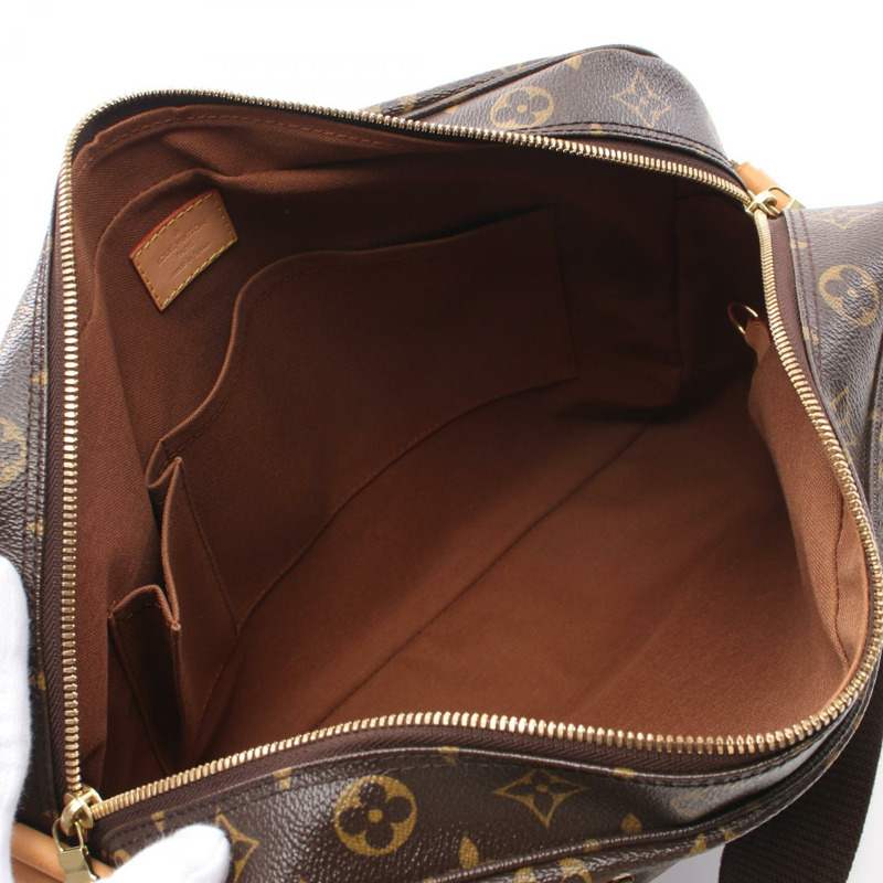 棕色 原花帆布 Sac Bosphore 公事包 肩背包【LOUIS VUITTON LV 路易威登】 M40043-2
