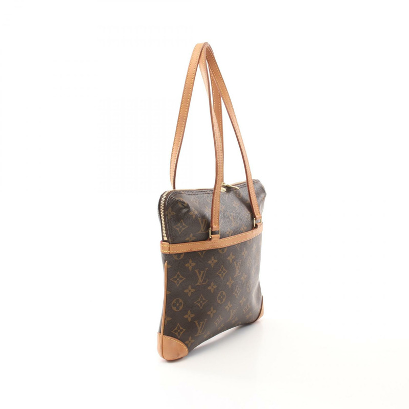棕色 原花帆布 Coussin GM 肩背包【LOUIS VUITTON LV 路易威登】  M51141-1