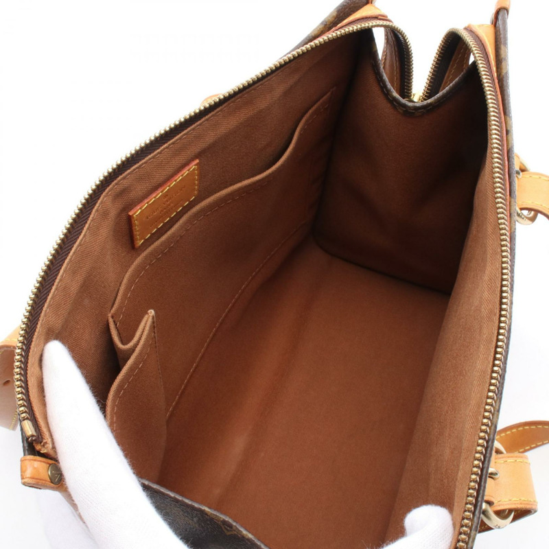 棕色 原花帆布 Popincourt Haut 肩背包【LOUIS VUITTON LV 路易威登】 M40007-2