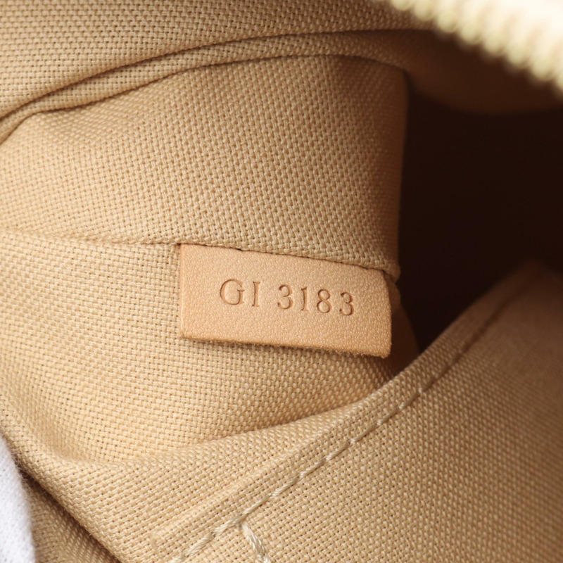 白色 棋盤格帆布 Siracusa MM 肩背包【LOUIS VUITTON LV 路易威登】 N41112-4