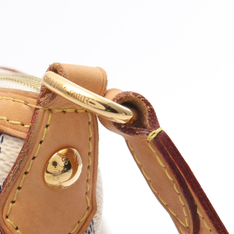 白色 棋盤格帆布 Siracusa MM 肩背包【LOUIS VUITTON LV 路易威登】 N41112-10