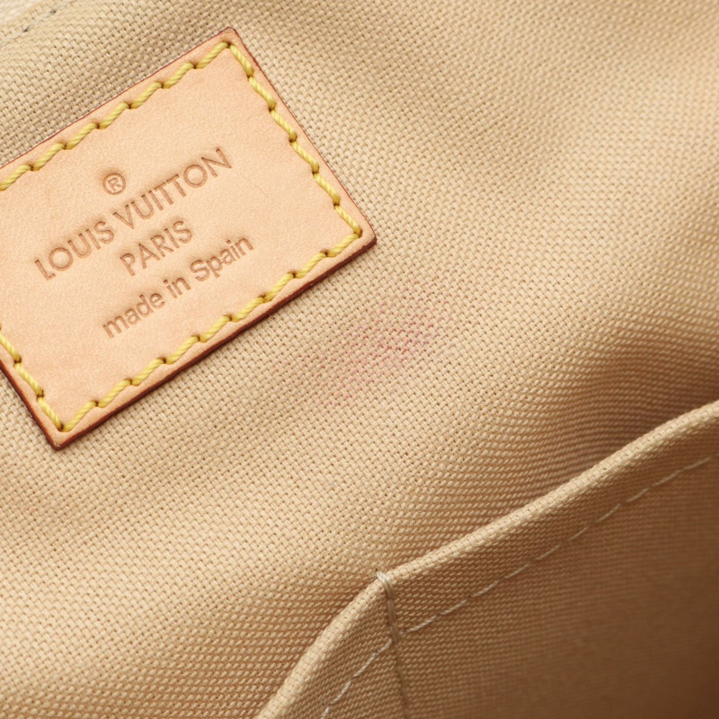 白色 棋盤格帆布 Siracusa MM 肩背包【LOUIS VUITTON LV 路易威登】 N41112-12