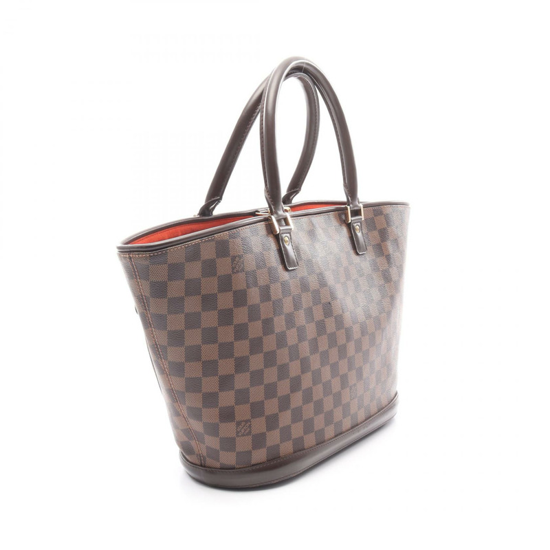 棕色 棋盤格帆布 Manosque GM 托特包【LOUIS VUITTON LV 路易威登】 N51120-1