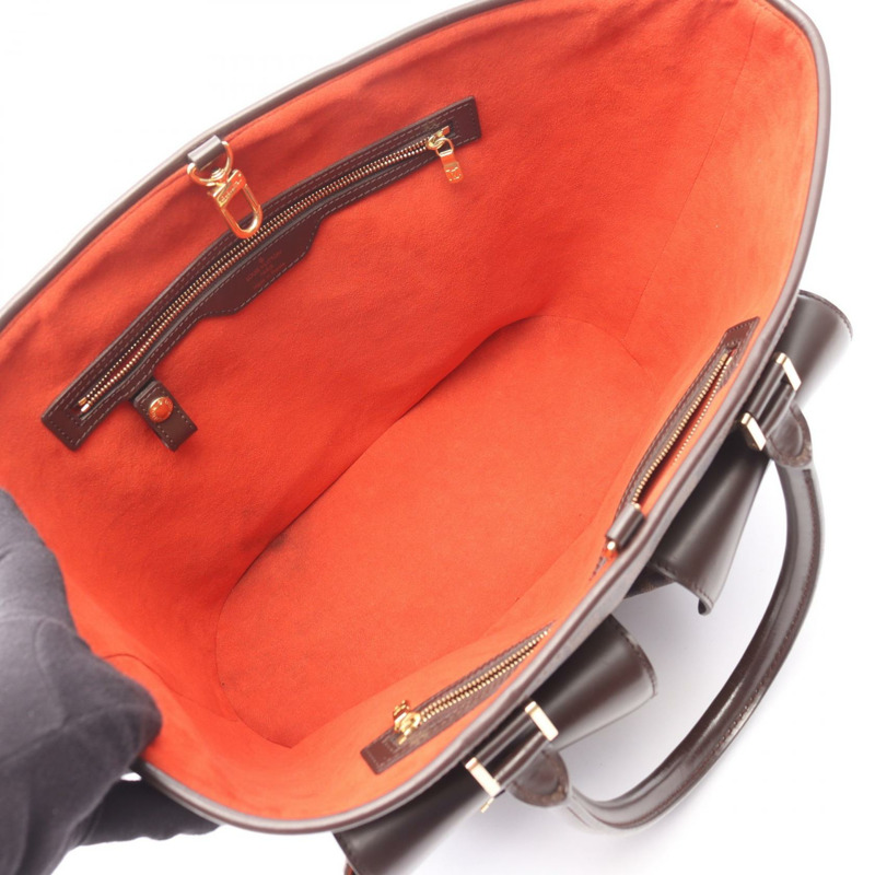 棕色 棋盤格帆布 Manosque GM 托特包【LOUIS VUITTON LV 路易威登】 N51120-2