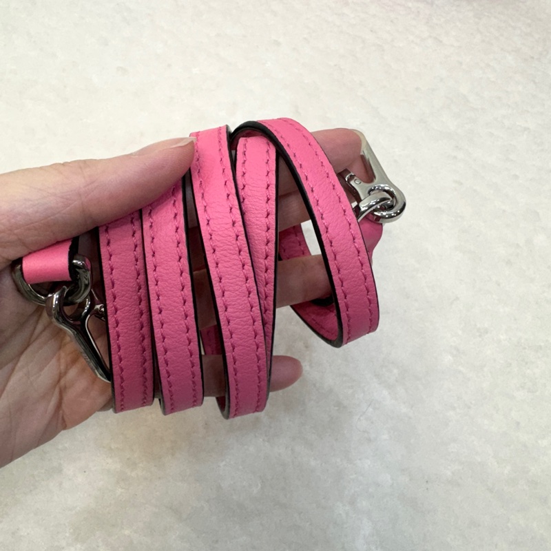 羅伊威Loewe 粉色牛皮mini puzzle幾何手提斜背包-26