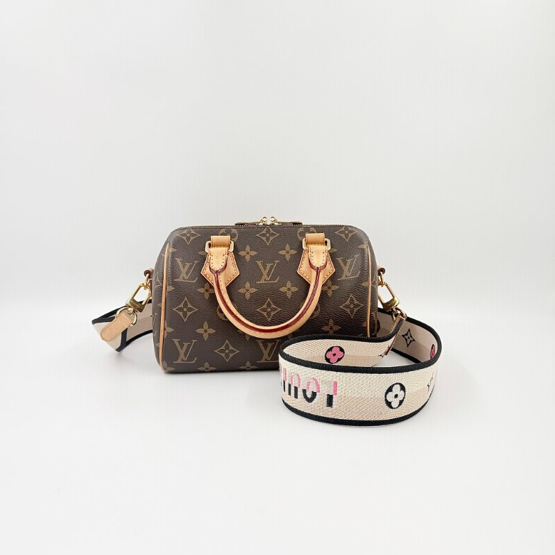 Louis Vuitton -原花Speedy Bandoulière 手提肩側背包 ╻20cm-2
