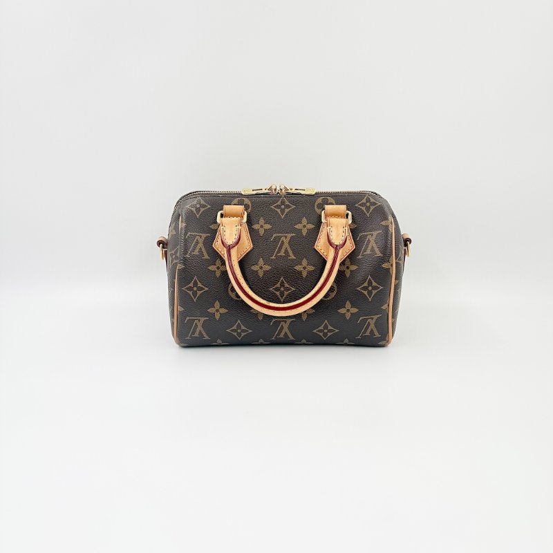 Louis Vuitton -原花Speedy Bandoulière 手提肩側背包 ╻20cm-3