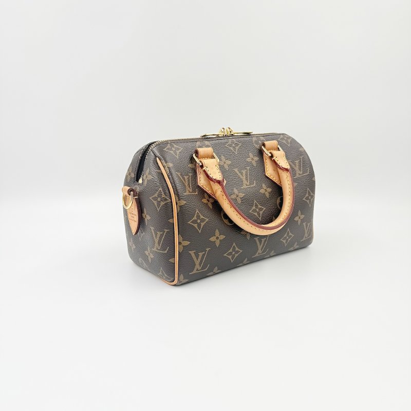 Louis Vuitton -原花Speedy Bandoulière 手提肩側背包 ╻20cm-5
