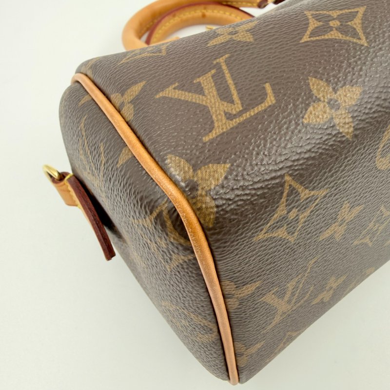 Louis Vuitton -原花Speedy Bandoulière 手提肩側背包 ╻20cm-8