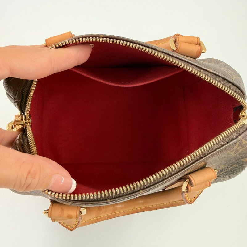 Louis Vuitton -原花Speedy Bandoulière 手提肩側背包 ╻20cm-17